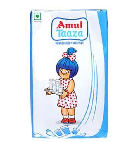 Amul Taaza Toned Milk 1lt