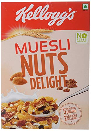 Kelloggs Muesli Extra Nut Delight 550gm